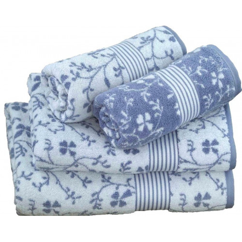 Håndklæde Vintage Floral grå