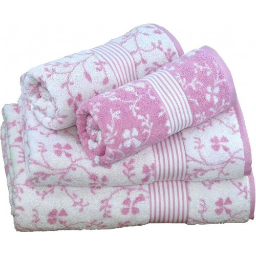 Håndklæder Vintage Floral pink