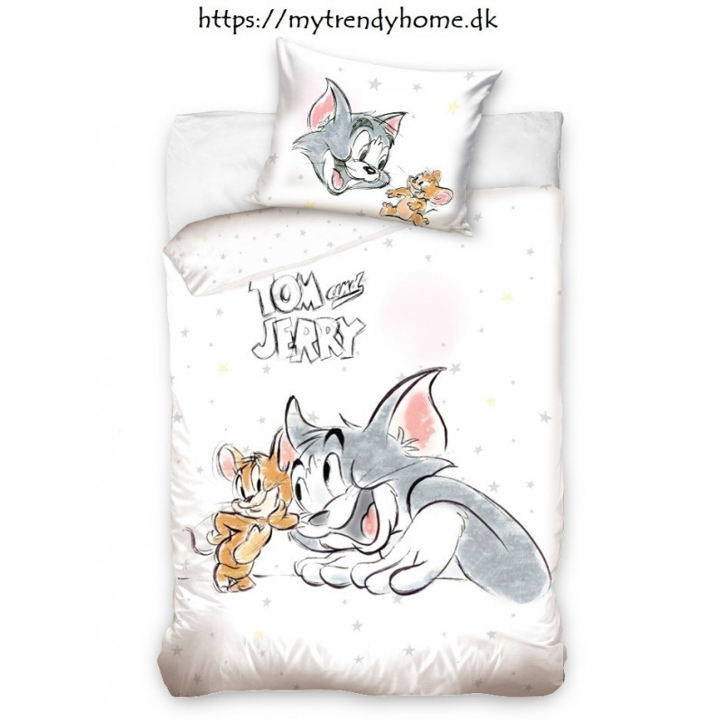 brugerdefinerede ~ side fritaget Junior sengetøj Tom and Jerry fra MyTrendyHome. dk