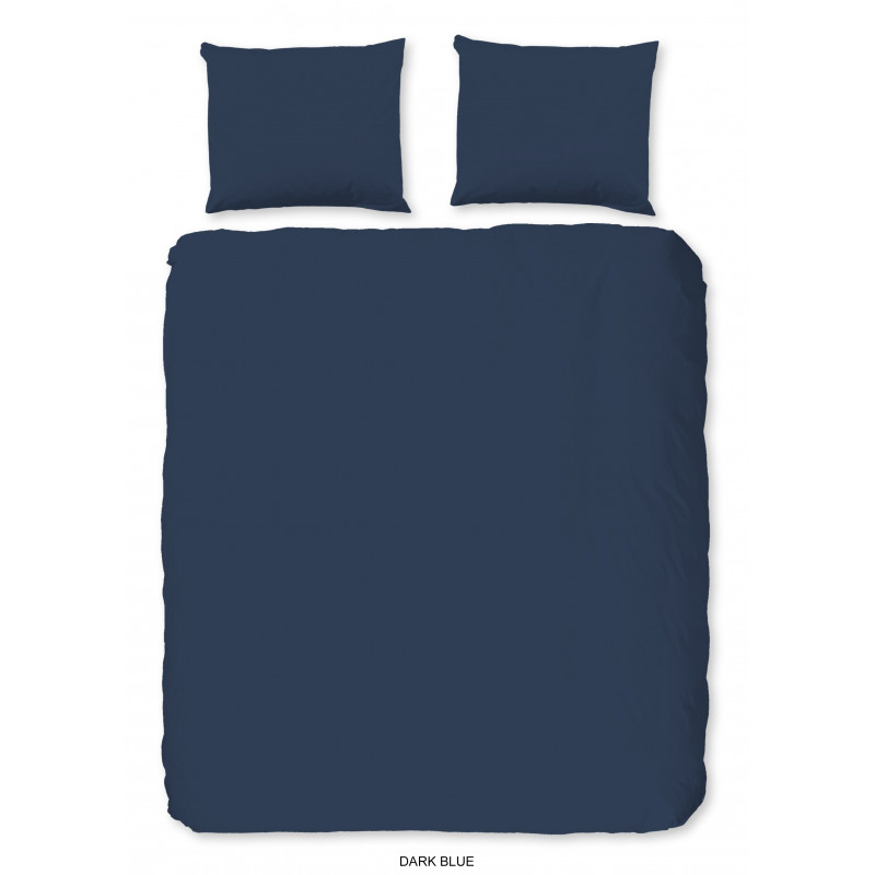 Cotton Satin Bed Set HIP Dark Blue
