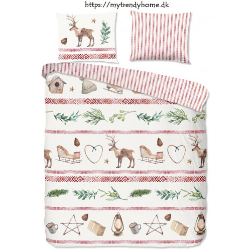Flannel Christmas Bed Linen Cosy Off-White