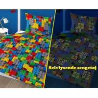 Selvlysende sengetøj  Lego fra MytrendyHome.dk