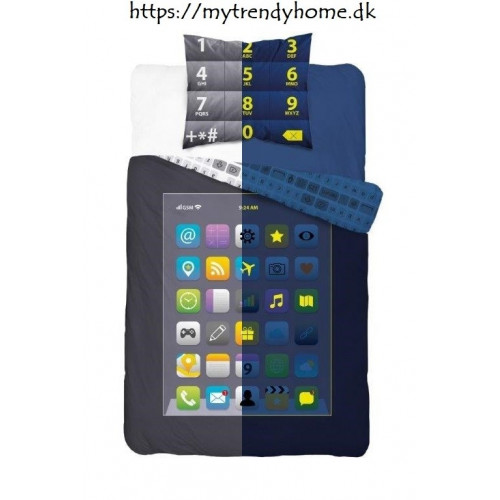 Selvlysende sengetøj Tablet Sort fra MytrendyHome.dk
