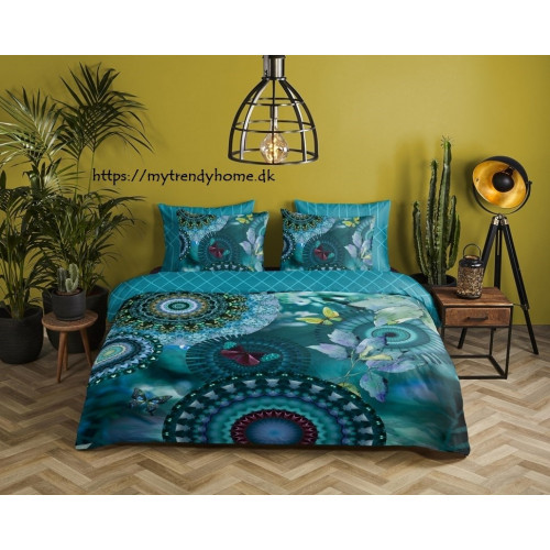 Bomuldssatin sengetøj Lusiano med mandala ornament fra MytrendyHome.dk