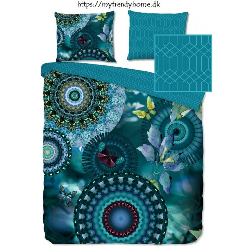 Bomuldssatin sengetøj Lusiano med mandala ornament fra MytrendyHome.dk