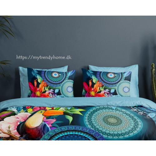 Bomuldssatin sengetøj Cailani med mandala ornament fra MytrendyHome.dk