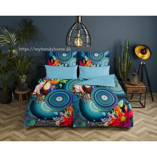 Bomuldssatin sengetøj Cailani med mandala ornament fra MytrendyHome.dk