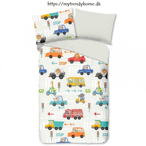 Junior sengetøj Traffic med Biler fra MyTrendyHome.dk