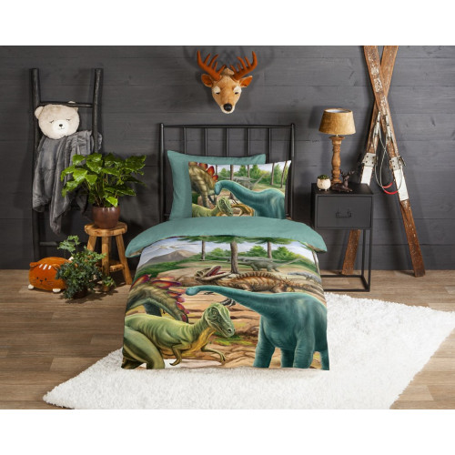 Flonel sengetøj  Prehistory med dinosaurer