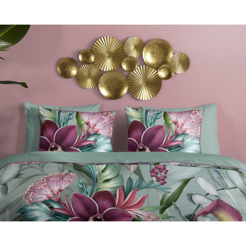 Bomuldssatin sengetøj Allison med eksotiske blomster - MyTrendyHome.dk