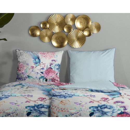 Bomuldssatin sengetøj Mondet med eksotiske blomster - MyTrendyHome.dk