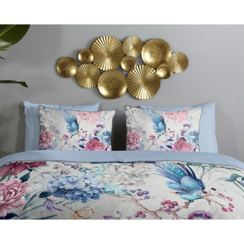 Bomuldssatin sengetøj Mondet med eksotiske blomster - MyTrendyHome.dk