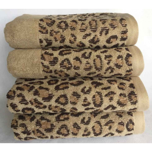 Trendy Leopard frotté håndklæde i 100% bomuld fra MytrendyHome.dk