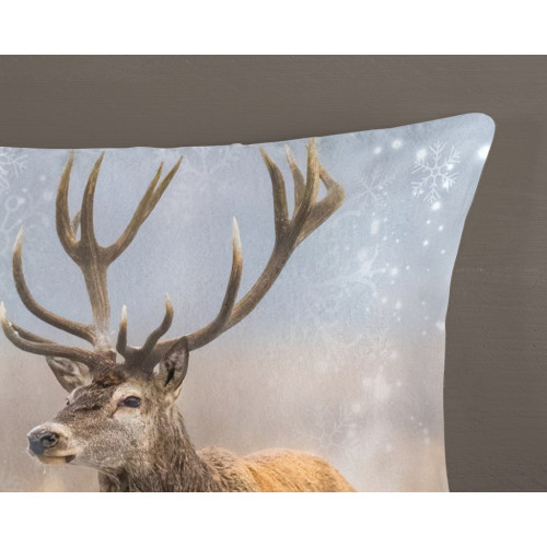 Flonel sengesæt Deer Jolly med hjorte 100% bomuld - MyTrendyHome.dk