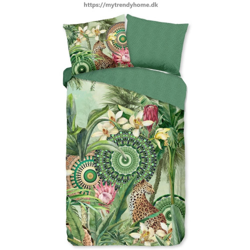 Bomuldssatin sengetøj Abhita med mandala ornament fra MytrendyHome.dk