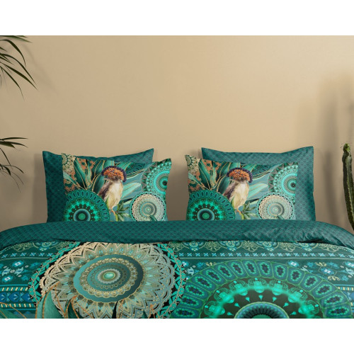 Bomuldssatin sengetøj Damali med mandala ornament fra MytrendyHome.dk