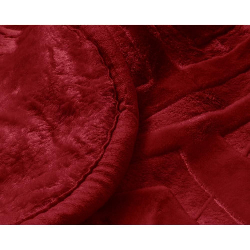  Fløjlsblødt og lækkert Fleece Blanket Zeta Rød fra MyTrendyHome.dk
