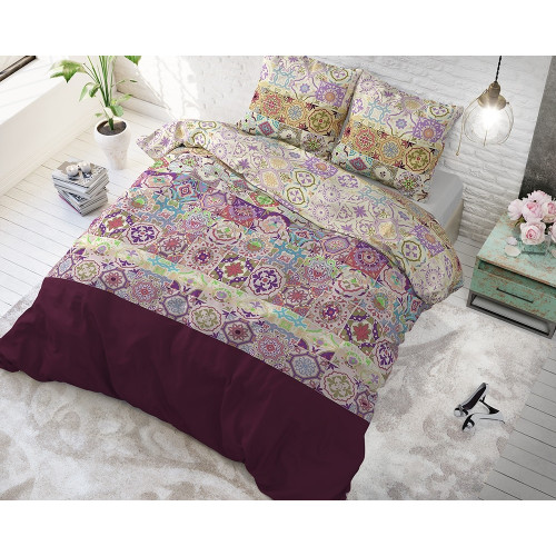 Billigt bomulds sengetøj Morocco Purple fra MyTrendyHome.dk