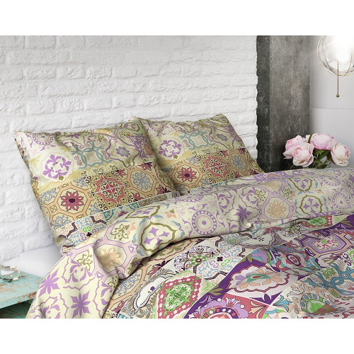 Billigt bomulds sengetøj Morocco Purple fra MyTrendyHome.dk