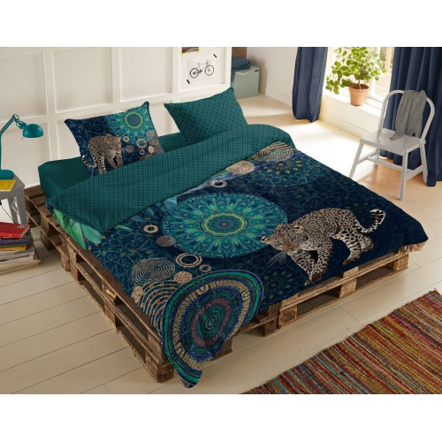 Bomuldssatin sengetøj Imena med mandala ornament fra MyTrendyHome.dk