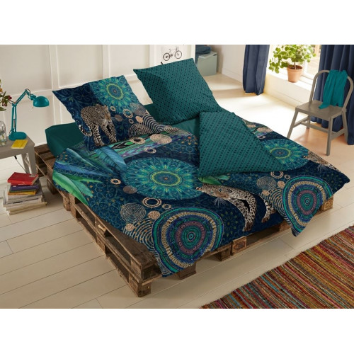 Bomuldssatin sengetøj Imena med mandala ornament fra MyTrendyHome.dk