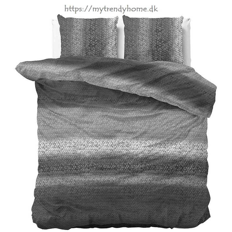 Bomuld sengetøj Gradient Knits Anthracit fra MyTrendyHome.dk