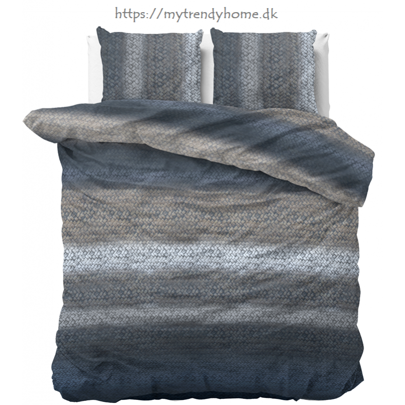 Bomuld sengetøj Gradient Knits Blue fra MyTrendyHome.dk
